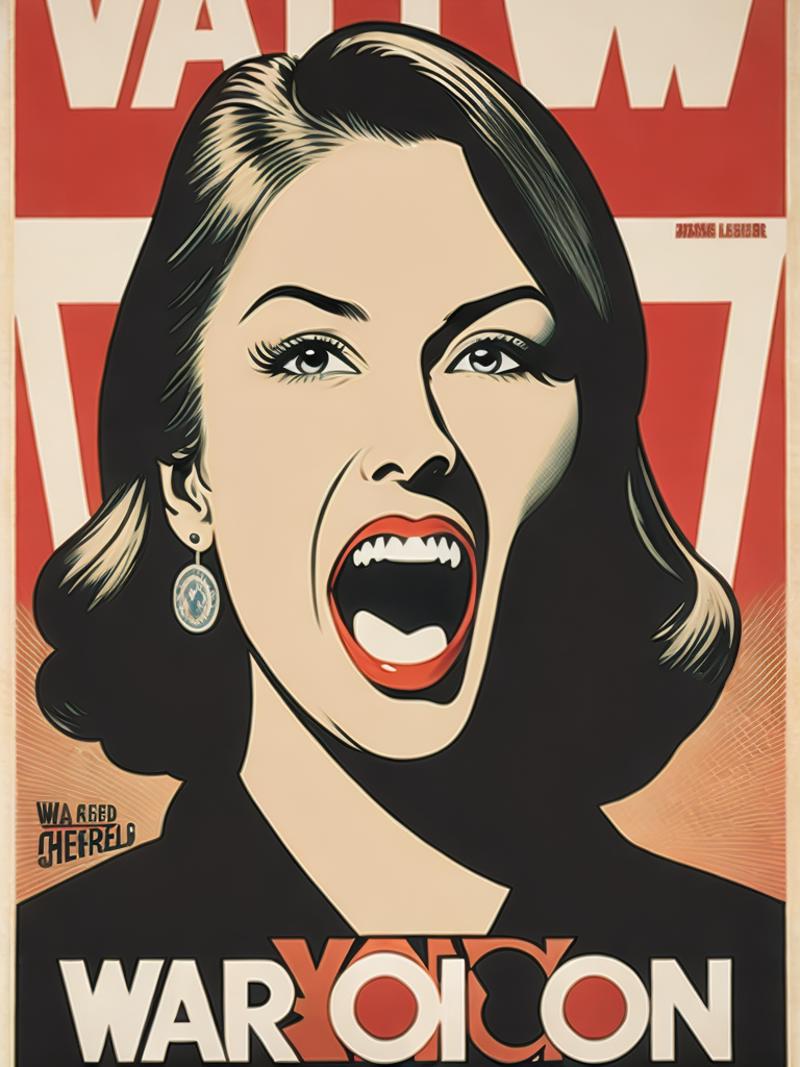 00954-2337134583-a poster of a woman screaming with her mouth open and the words war on it by Shepard Fairey.png